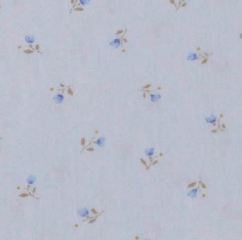 Sevenberry Fabrics 6100 - Tiny Spaced Floral on Blue - Click Image to Close